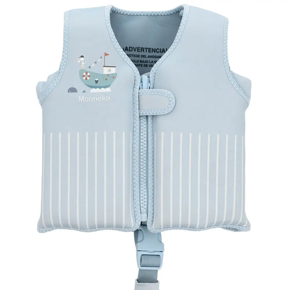 Gilet flottant Monnka bateau de pêche pour apprendre à nager 3 à 6 ans