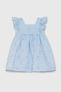 Robe bébé vichy bleu