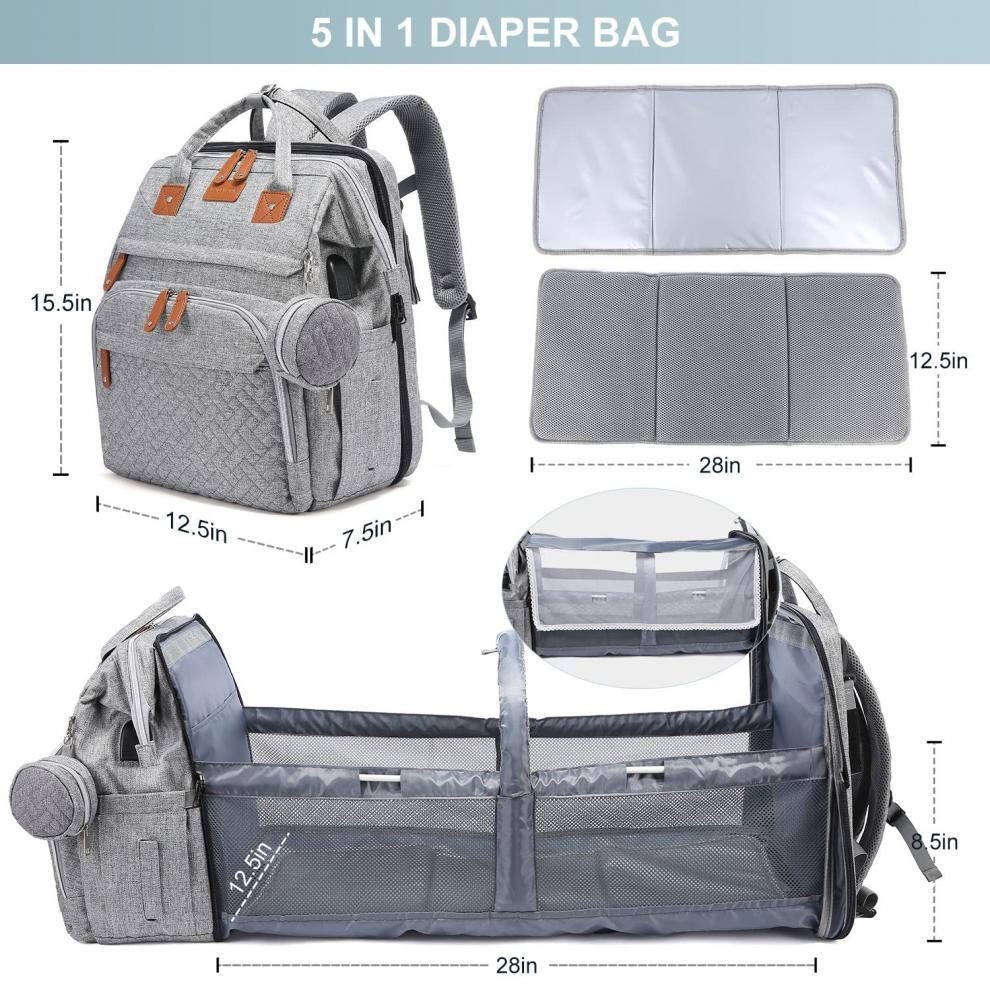 Sac à Langer  – Pratique, Élégant & Ultra Complet
