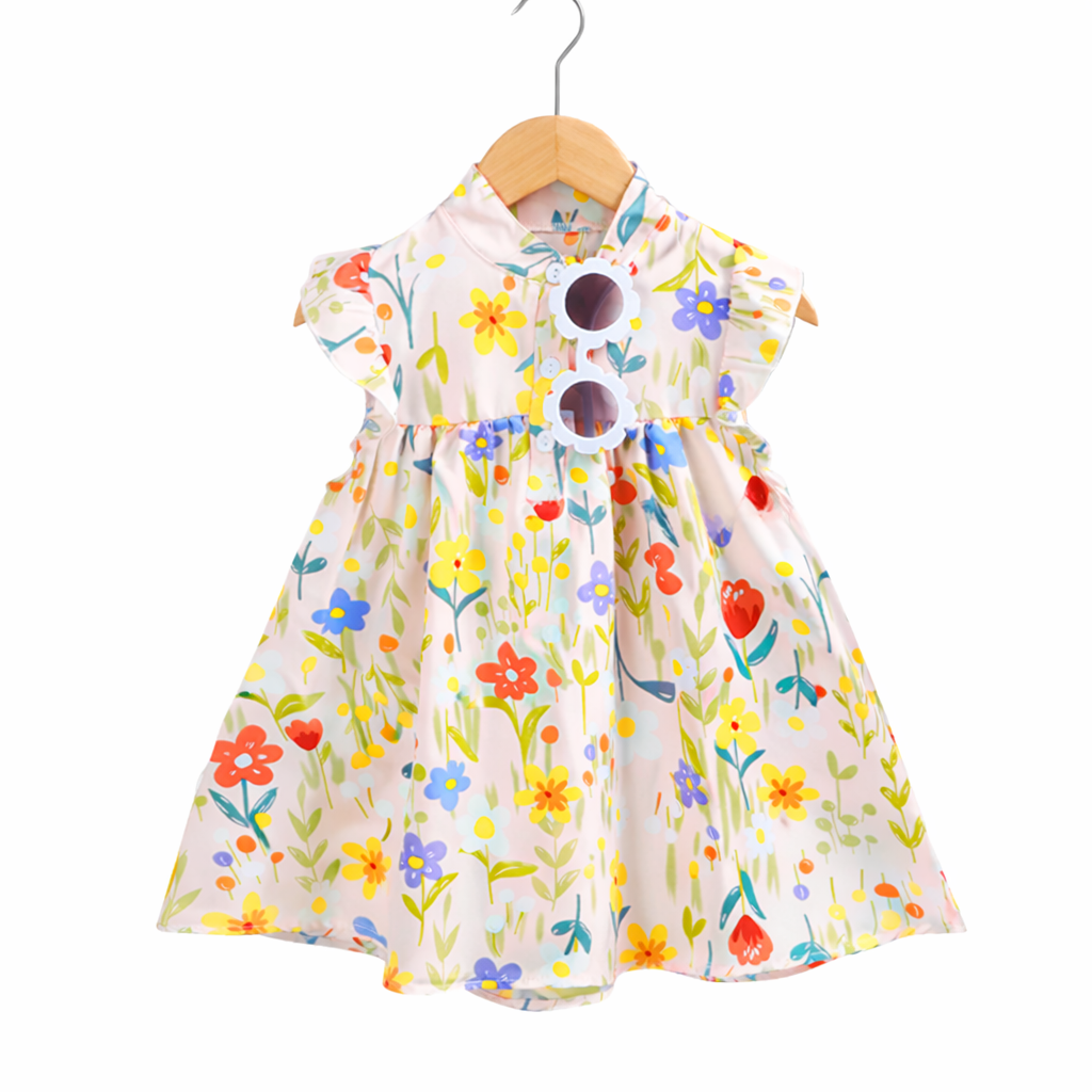 Robe Fleurie – Élégance & Douceur pour Enfant